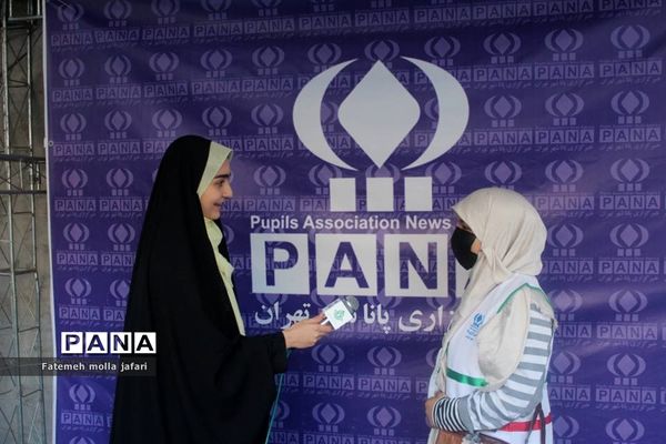حضور پرشور خبرنگاران پانا درموکب حاج قاسم سازمان دانش‌آموزی شهر تهران