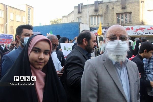 حضور پرشور خبرنگاران پانا درموکب حاج قاسم سازمان دانش‌آموزی شهر تهران