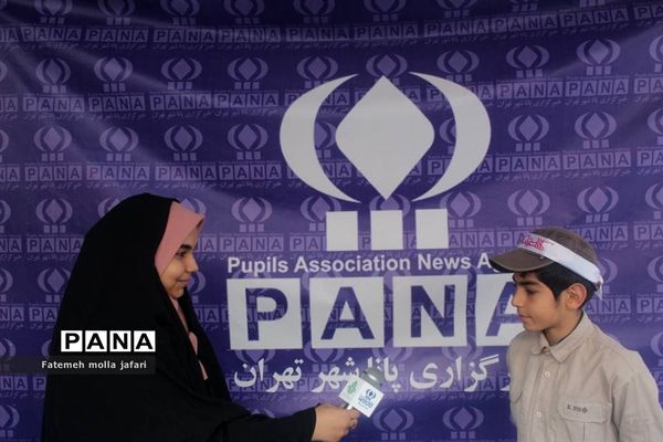 حضور پرشور خبرنگاران پانا درموکب حاج قاسم سازمان دانش‌آموزی شهر تهران