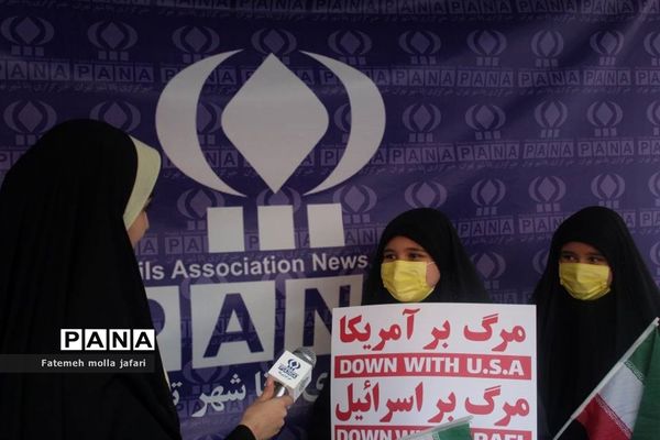 حضور پرشور خبرنگاران پانا درموکب حاج قاسم سازمان دانش‌آموزی شهر تهران