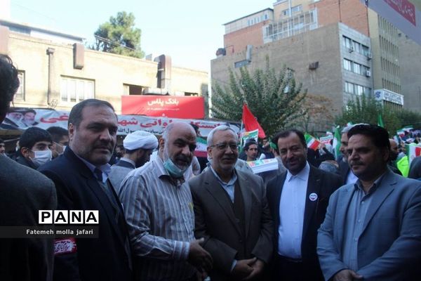 حضور پرشور خبرنگاران پانا درموکب حاج قاسم سازمان دانش‌آموزی شهر تهران