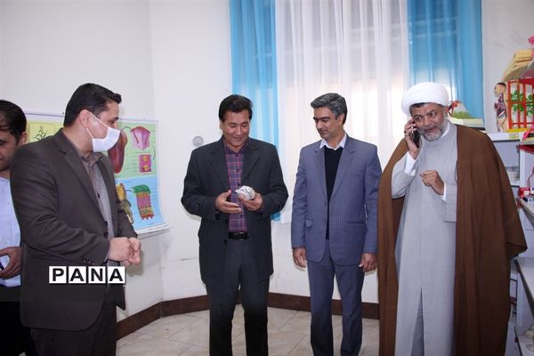 افتتاح آزمایشگاه در دبستان شهید سلیمانی تربت‌جام
