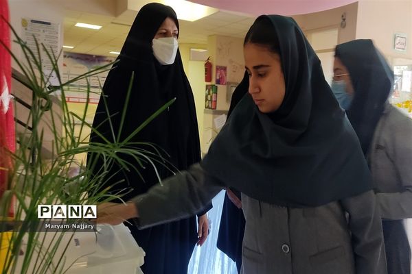 انتخابات شورای دانش‌آموزی دبیرستان پروفسور رضا