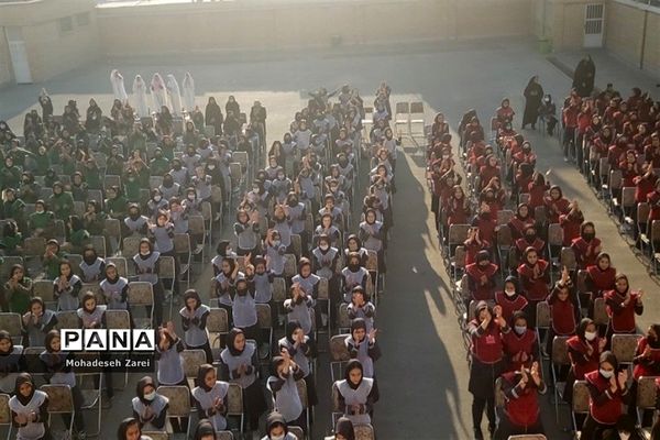 مراسم هفته بسیج و حجاب در مدرسه عترت شهرستان قرچک