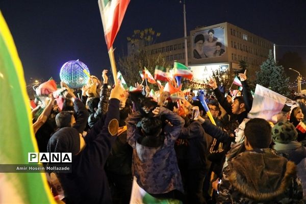 شادی مردم ارومیه پس از بردتیم ملی فوتبال ایران مقابل ولز