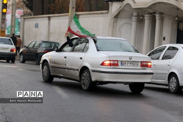 شادی مردم ارومیه پس از بردتیم ملی فوتبال ایران مقابل ولز