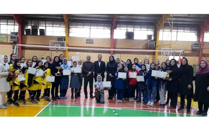 کسب مقام سوم منطقه ۵ در مسابقات مینی والیبال دختران شهر تهران