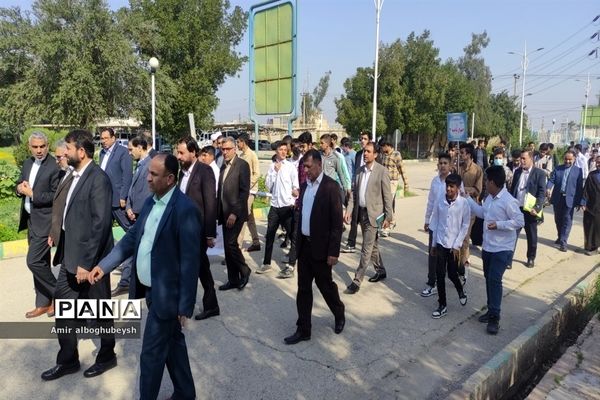 کاروان‌های قرآنی ۱۲ منطقه آموزش و پرورش خوزستان وارد شهرستان کارون شدند