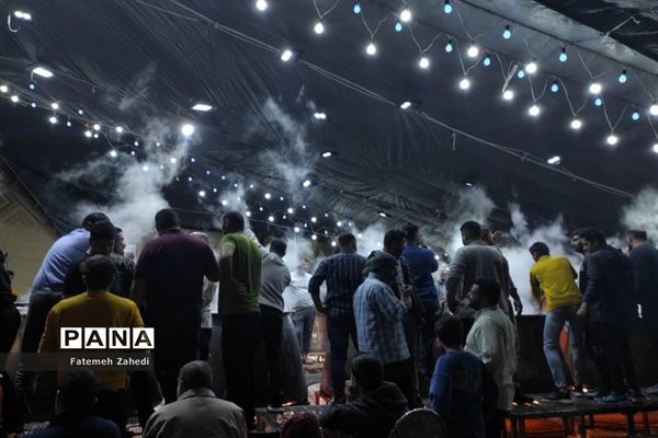 آیین پخت سمنو در مسجدحضرت  رقیه(س) ناحیه 3 شیراز