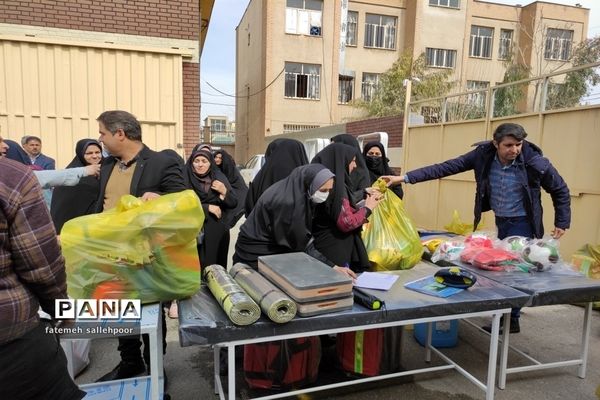 توزیع اقلام بهداشتی و ورزشی در شهرستان قرچک