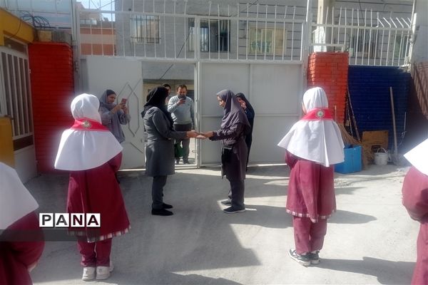 مراسم روز درختکاری در مدرسه پروین اعتصامی شهرستان قدس