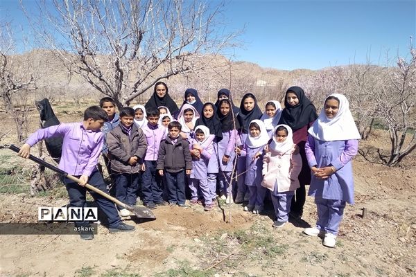 جشن روز درختکاری در مدارس عشایری شهرستان خاتم