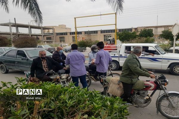 برپایی ایستگاه صلواتی ویژه نیمه شعبان توسط دانش‌آموزان هنرستان کاردانش دکتر حسابی بهبهان