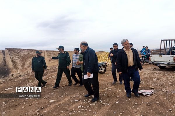 بازدید معاون عملیات سازمان بسیج کشور از حوضه درحال ساخت بسیج،  شهرستان قرچک