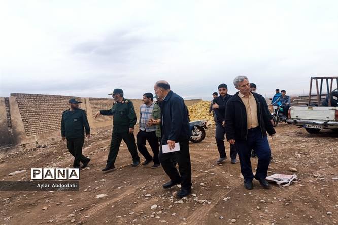 بازدید معاون عملیات سازمان بسیج کشور از حوضه درحال ساخت بسیج، شهرستان قرچک