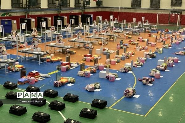 توزیع تجهیزات کامل اتاق بهداشت و اقلام ورزشی مدارس منطقه دماوند