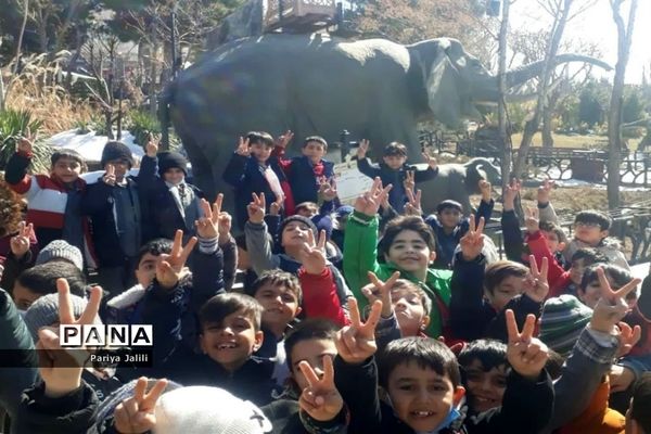 اردوی دانش‌آموزان آموزشگاه شهید آیت یک اسلامشهردر پارک ژوراسیک