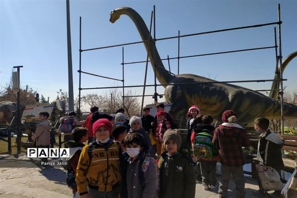 اردوی دانش‌آموزان آموزشگاه شهید آیت یک اسلامشهردر پارک ژوراسیک