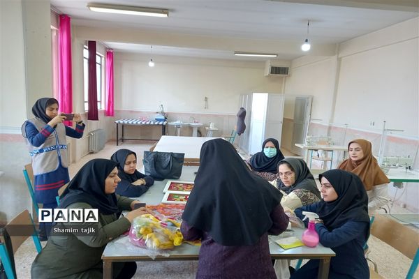 برگزاری کارگاه کچه‌دوزی در جوادآباد