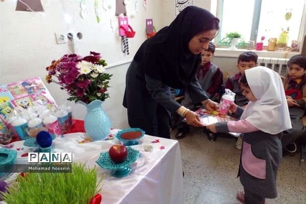 برگزاری جشن عید نوروز پیش دبستانی‌های آموزشگاه امام محمد باقر (ع) بخش جوادآباد