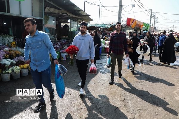 بازار بهاری گل و گیاه در آستانه نوروز