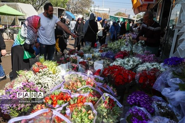 بازار بهاری گل و گیاه در آستانه نوروز