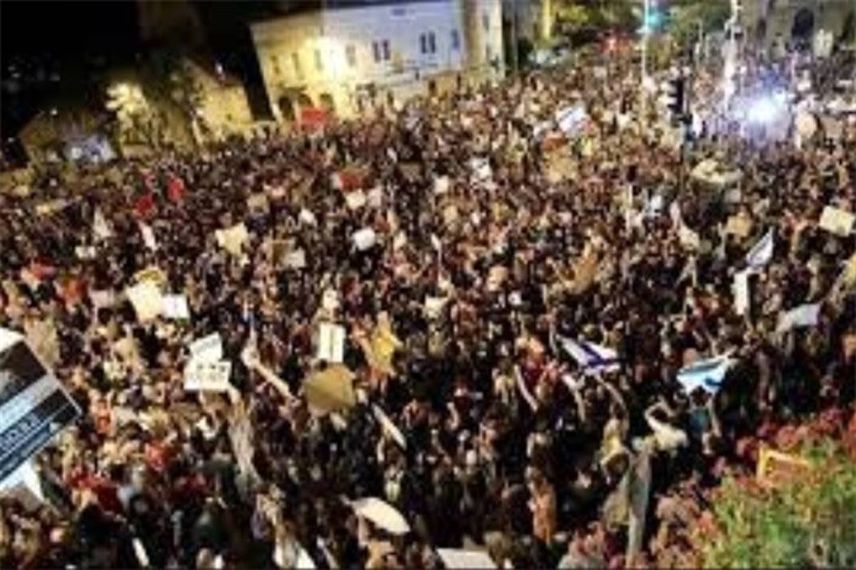 اردوکشی خیابانی در تل‌آویو؛ بنیاد بی‌ریشه با تندبادی فرو خواهد ریخت