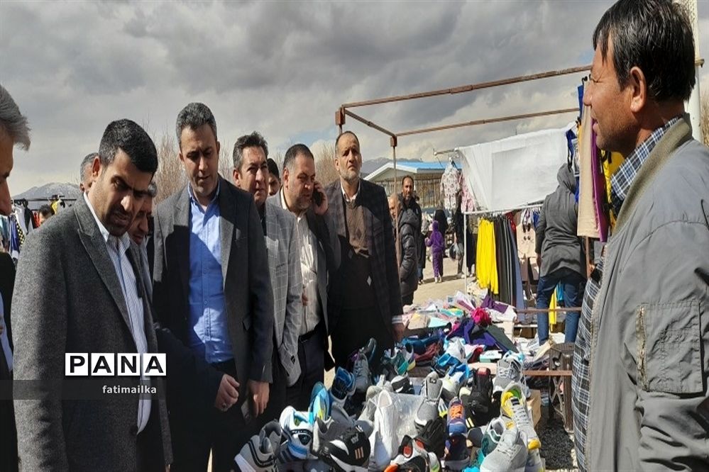بازدید مسئولان شهرستان فیروزکوه از بازار عید
