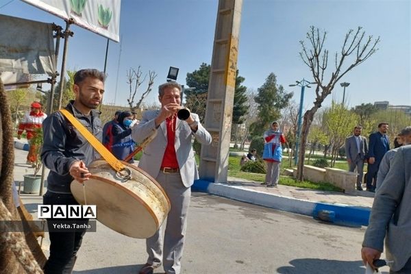 افتتاحیه پست راهنمایی مسافران نوروزی در پاکدشت