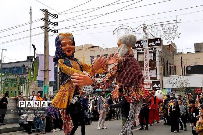 کاروان شادپیمایی و استقبال از نوروز در شهرستان بهارستان