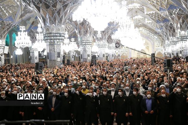 سخنرانی رهبر معظم انقلاب اسلامی در اجتماع زائران و مجاوران حرم مطهر رضوی