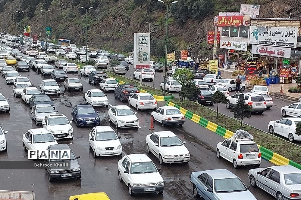 ترافیک نیمه‌سنگین در محورهای ورودی به شهرهای شمالی کشور