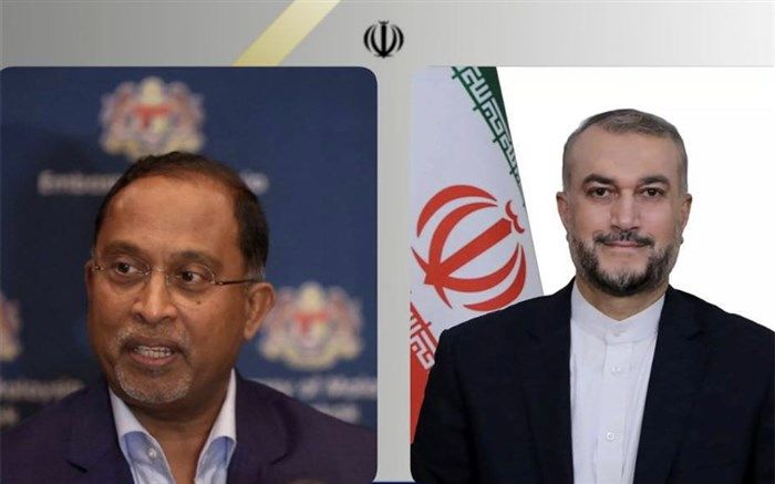 گفت‌و‌گوی تلفنی وزرای امور خارجه ایران و  مالزی