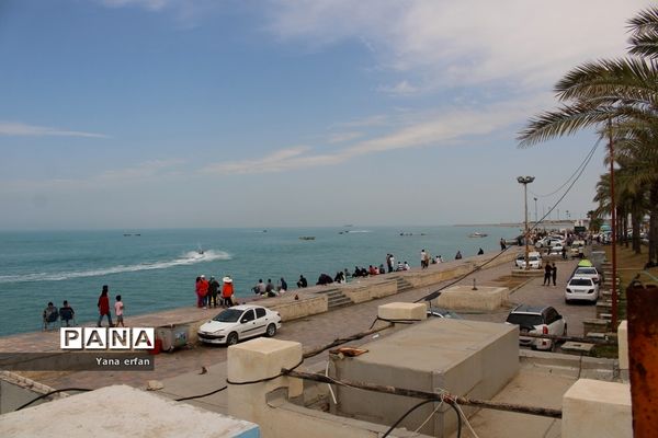 گردشگران نوروزی در ساحل بندر بوشهر-2