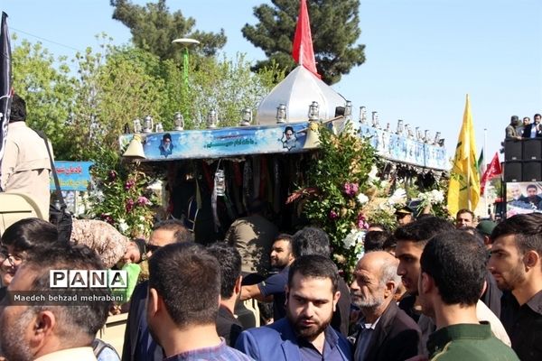 تشییع شهید مدافع حرم میلاد حیدری در شهرستان قرچک