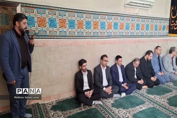 استقبال از دو شهید گمنام در آموزش و پرورش ناحیه یک بهارستان