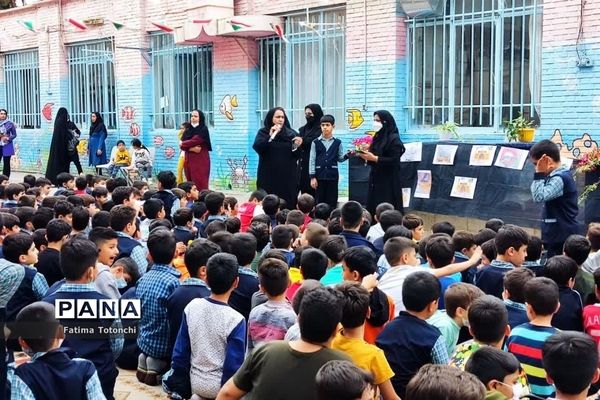 مراسم شهادت امام اول شیعیان در دبستان بعثت ناحیه 3 شیراز