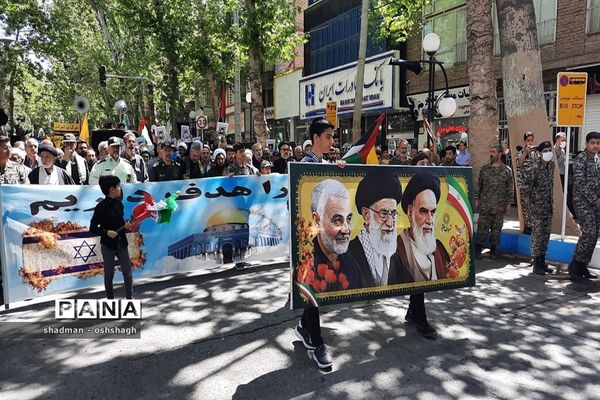 راهپیمایی روز جهانی قدس در شهرستان طرقبه شاندیز