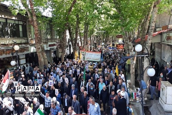 راهپیمایی روز جهانی قدس در شهرستان طرقبه شاندیز