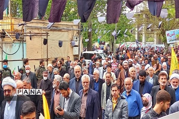 راهپیمایی روز جهانی قدس در شهرستان نظرآباد