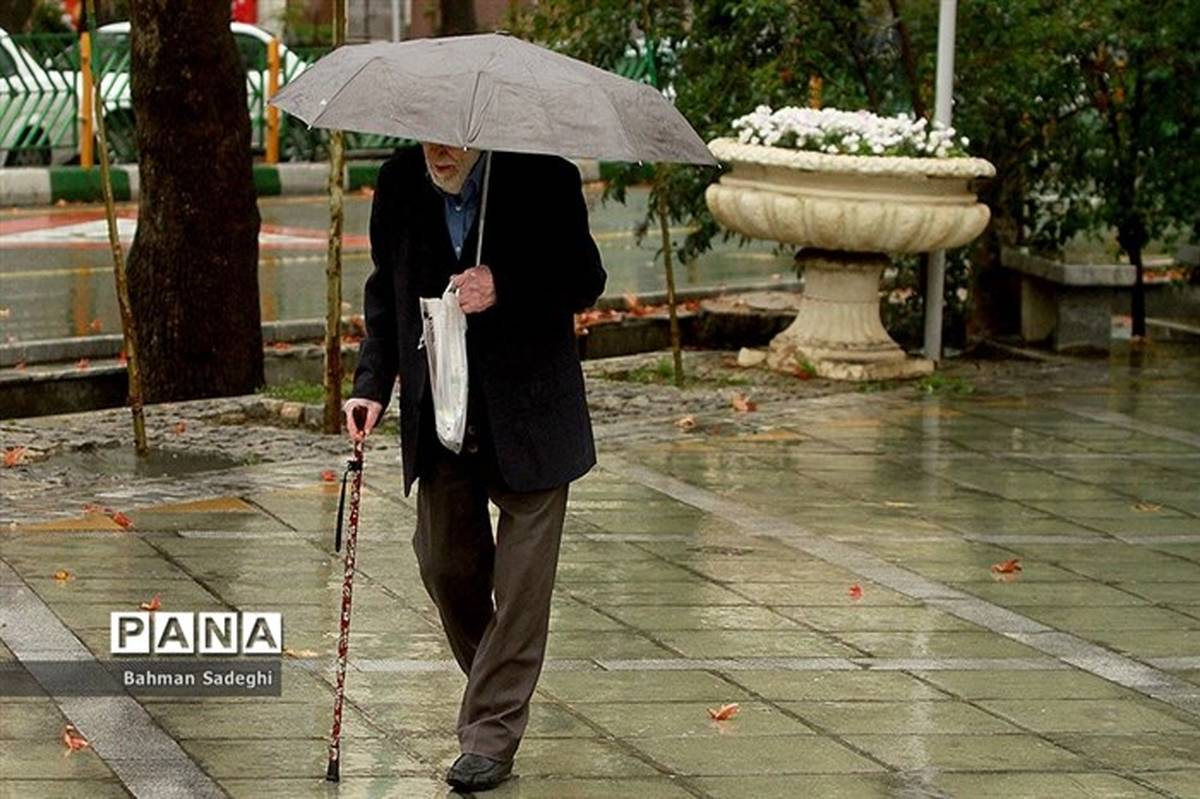رگبار باران و کاهش دما در تهران