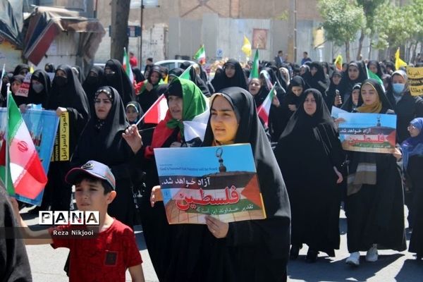 حمایت پرشور گلستانی‌ها از مردم فلسطین در راهپیمایی روز قدس