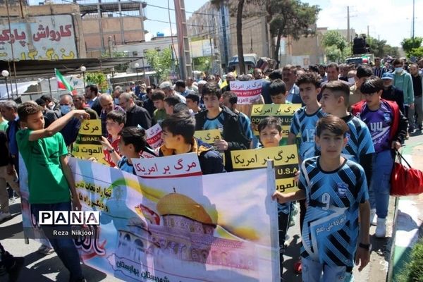 حمایت پرشور گلستانی‌ها از مردم فلسطین در راهپیمایی روز قدس