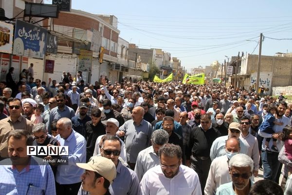 برگزاری راهپیمایی روز جهانی قدس در بهبهان