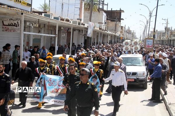 برگزاری راهپیمایی روز جهانی قدس در بهبهان