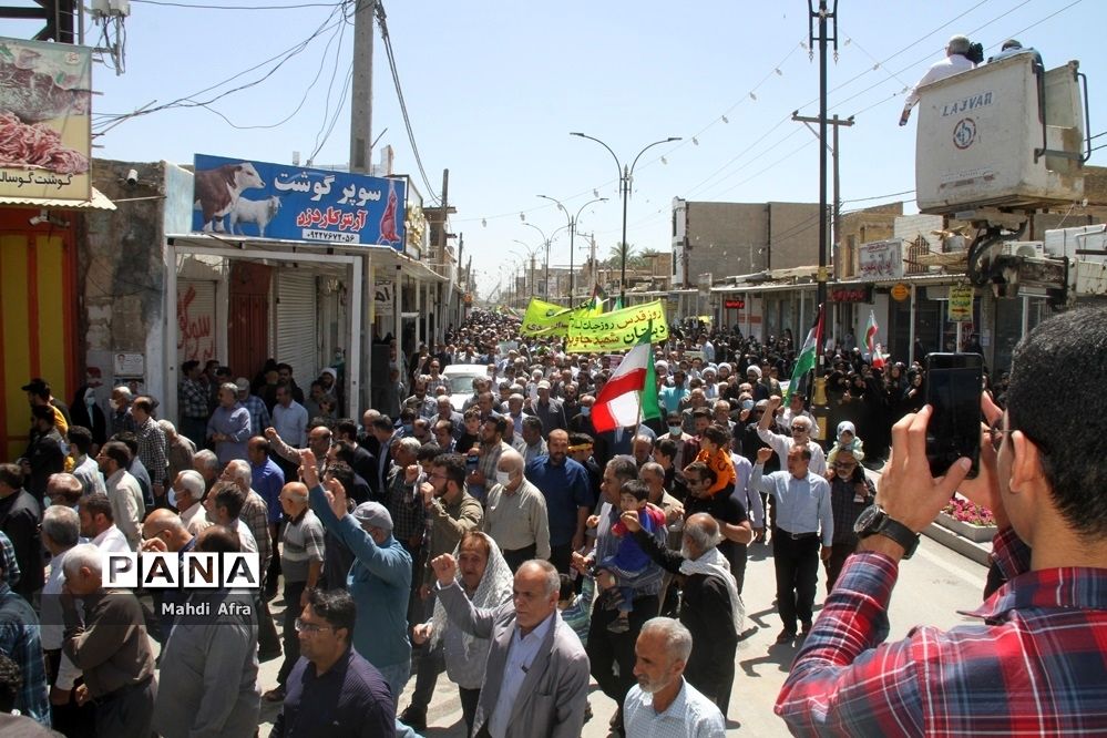 برگزاری راهپیمایی روز جهانی قدس در بهبهان