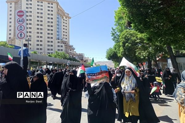 راهپیمایی بزرگ مردم مشهد در آخرین جمعه ماه مبارک رمضان