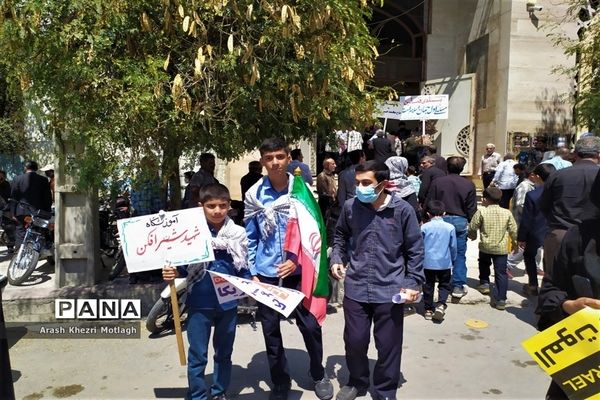 راهپیمایی روز جهانی قدس در شهرستان کازرون