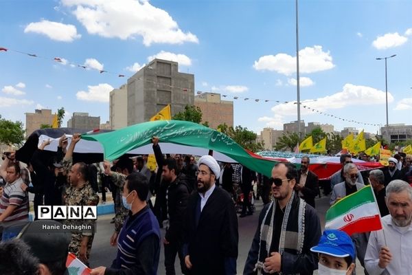 حضور پرشور مردم غیور شهرستان پاکدشت در راهپیمایی روز قدس