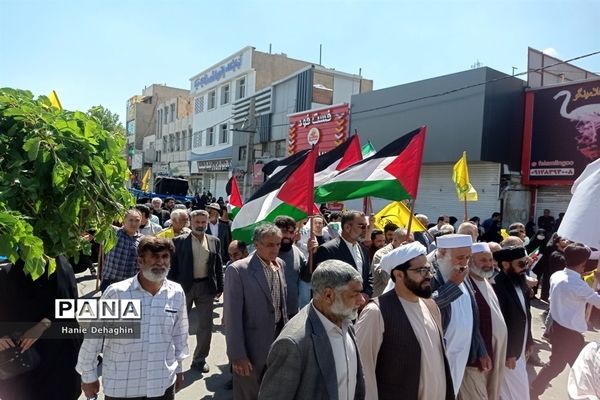 حضور پرشور مردم غیور شهرستان پاکدشت در راهپیمایی روز قدس